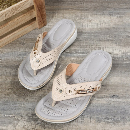 Sandales Plates Femme à Brides – Brides Fines Élégantes, Semelle Rembourrée & Style Estival
