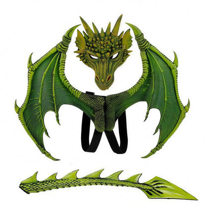 Costume cosplay dragon, détail de la queue écaillée