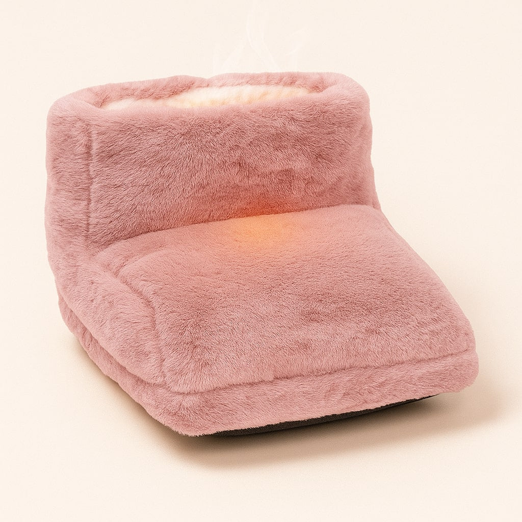 Chauffe-pieds électrique rose avec câble USB