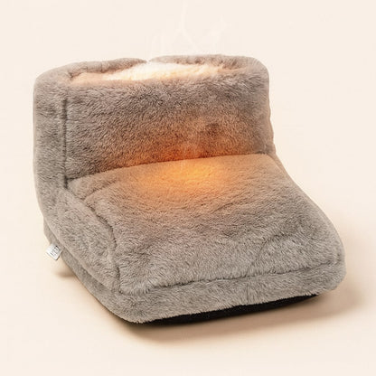 Chauffe-pieds électrique gris avec câble USB