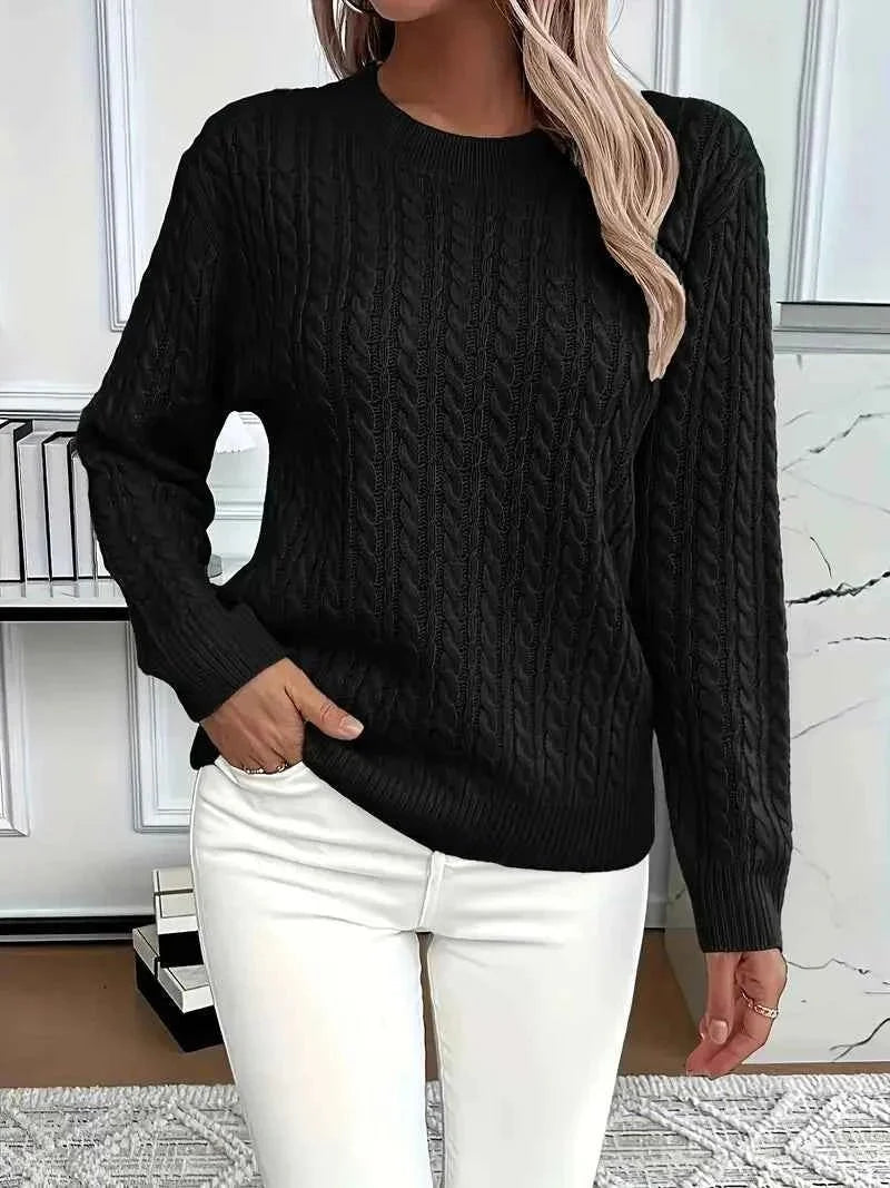 pull en maille femme, coloris noir
