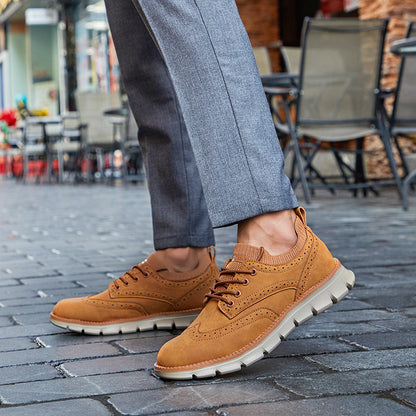 chaussures richelieu brogue homme, semelle en caoutchouc