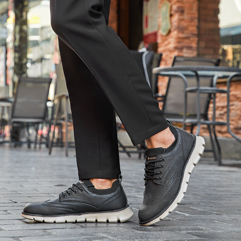 chaussures richelieu brogue homme, vue arrière