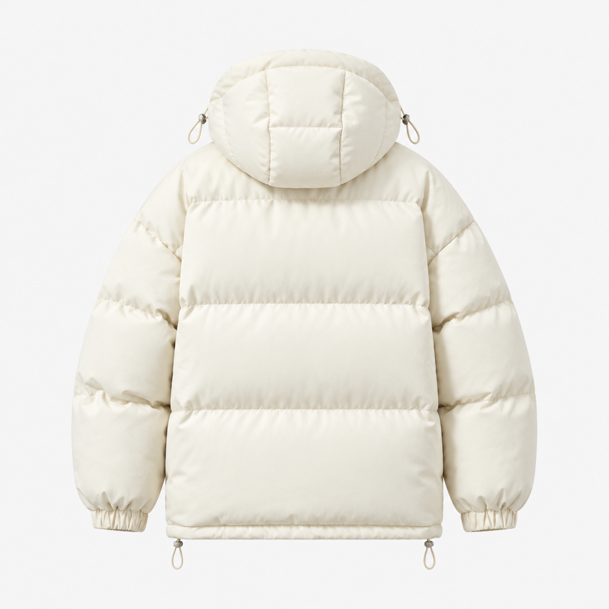 doudoune homme beige, vue de dos