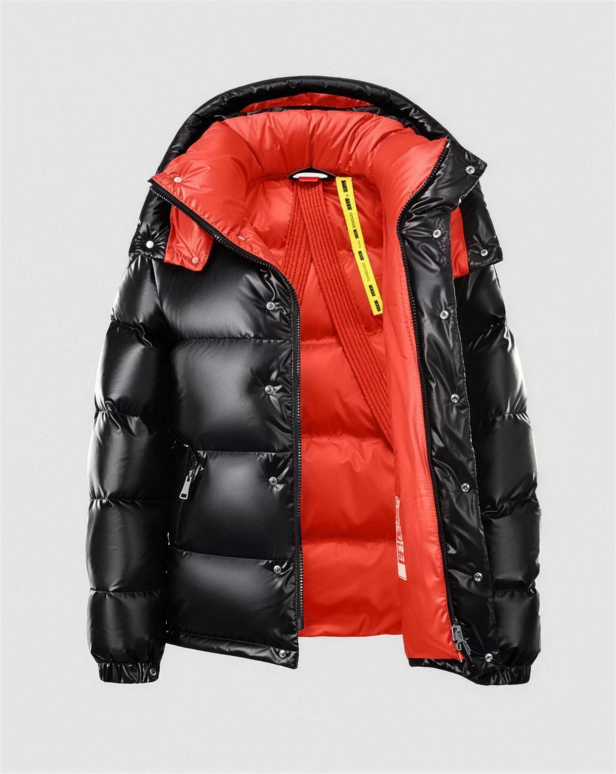Doudoune Capuche Manches Longues - Rouge