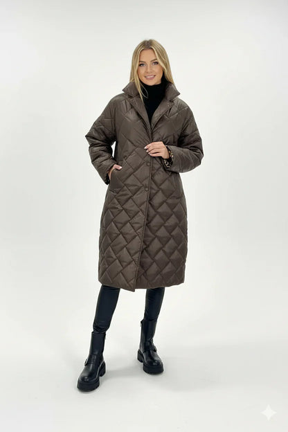 Veste matelassée réversible femme Marron