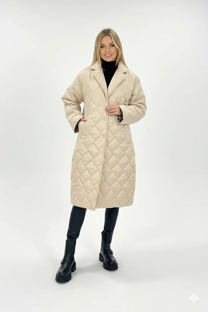 Veste matelassée réversible femme Beige