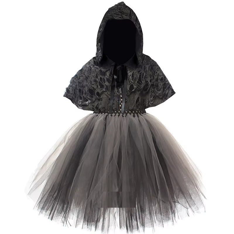 Robe tutu faucheuse pour fille, robe seule, vue de face