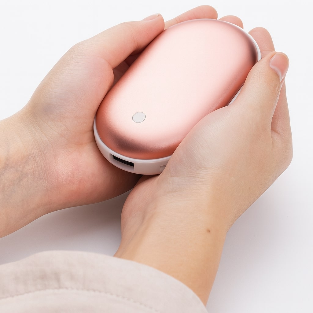 Chauffe-mains électrique avec batterie externe, vue d'ensemble du produit