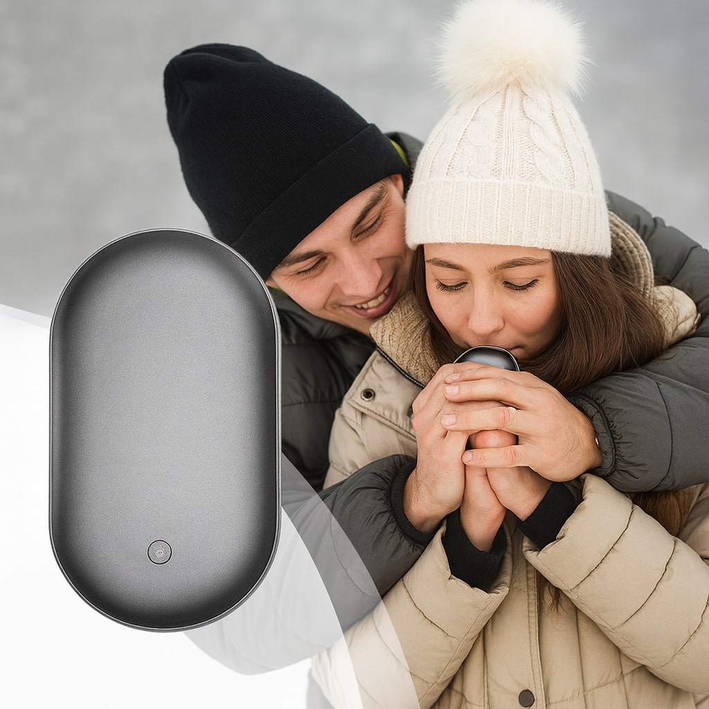 Chauffe-mains électrique, vue de détail du boîtier