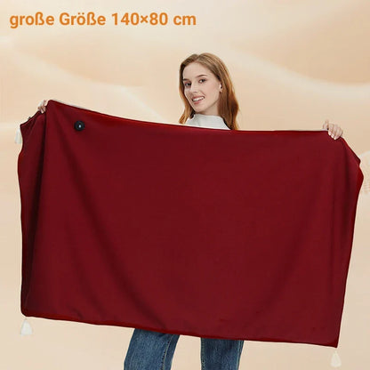 Couverture chauffante électrique, vue de détail des coutures