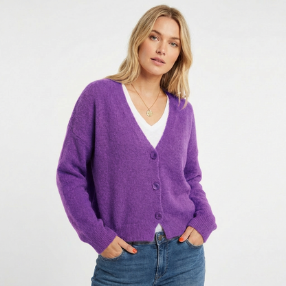 Cardigan femme Violet