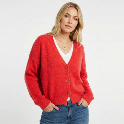 Cardigan femme Rouge