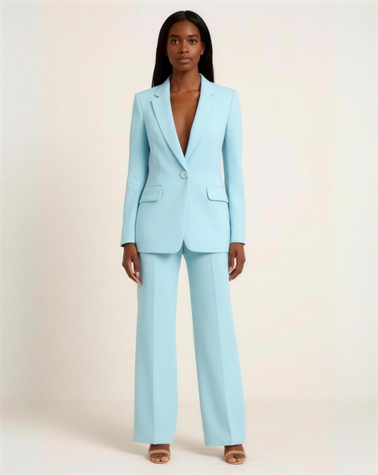 Tailleur Femme 2 Pièces Blazer Cintré & Pantalon Droit – Look Chic Garanti | Bureau, Mariage & Soirée