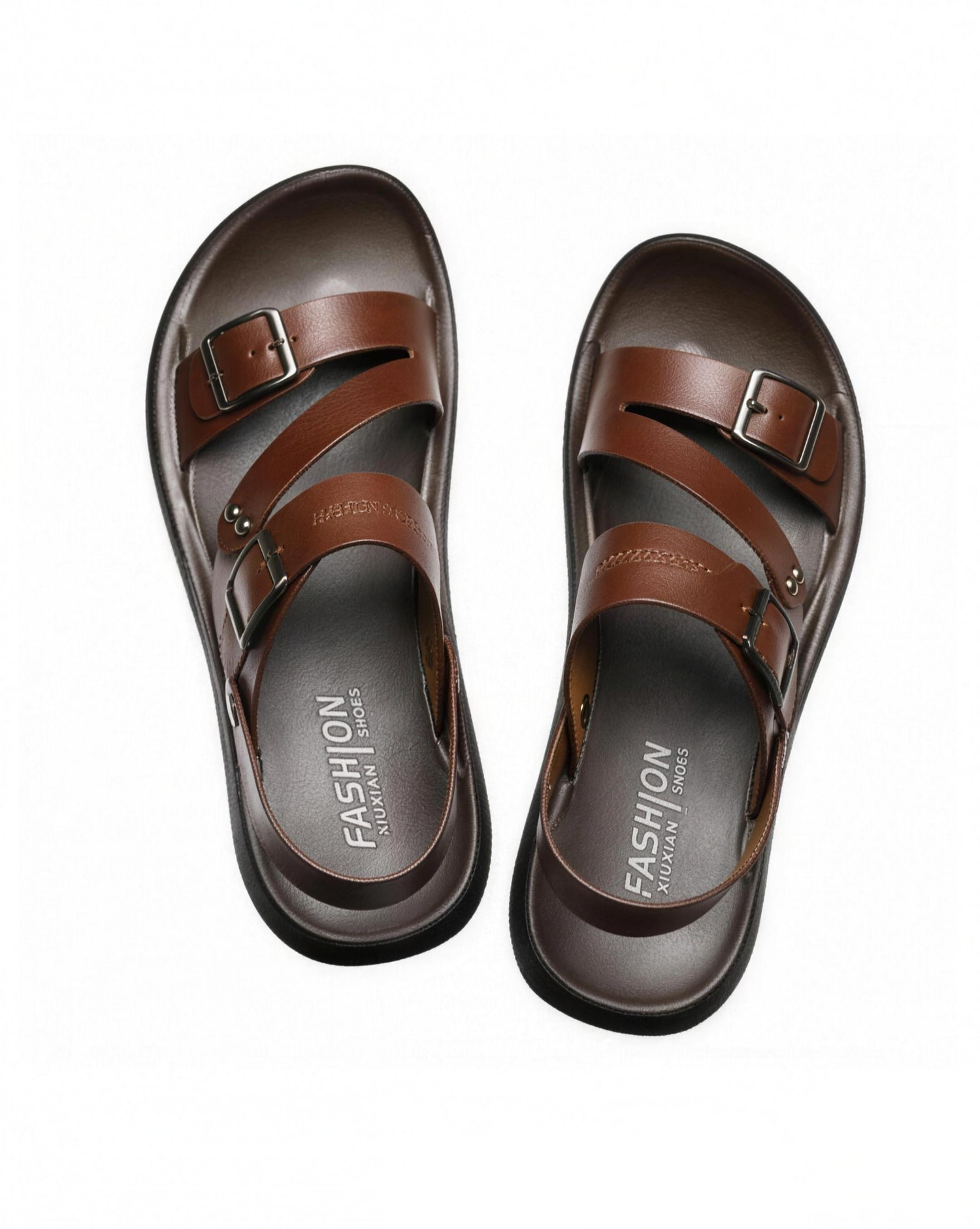 Sandales Homme à Brides Boucles Style Minimaliste