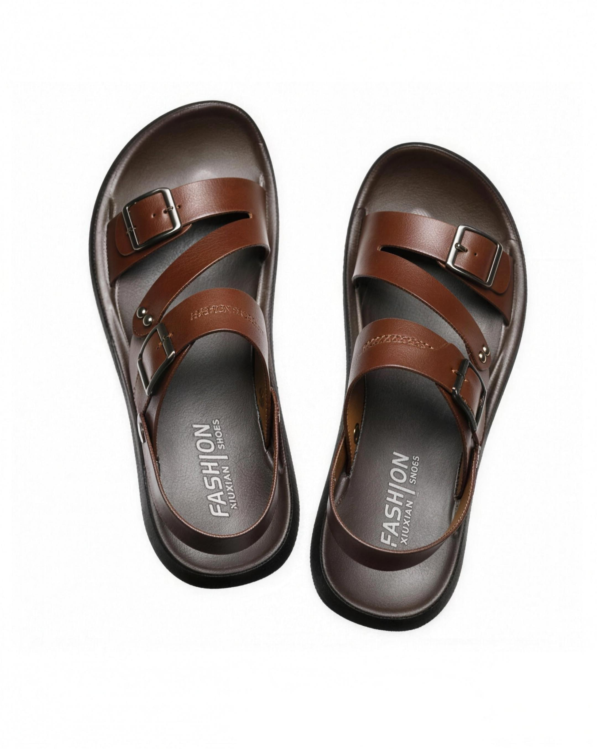 Sandales Homme à Brides Boucles Style Minimaliste