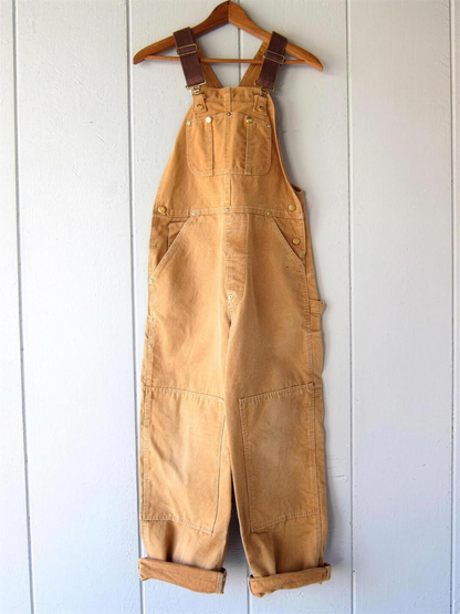 Salopette en Toile Canvas – Coupe Workwear & Bretelles Réglables, Style Utilitaire