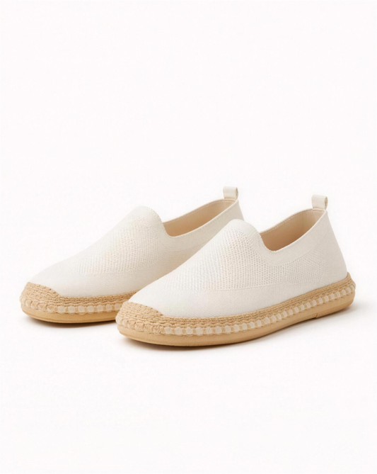 Espadrilles slip-on en maille design épuré