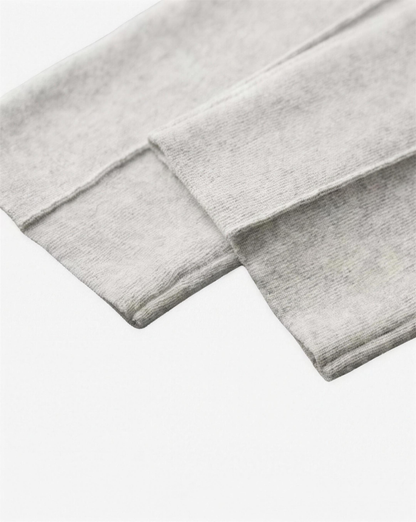Pantalon en cachemire femme, détail taille haute