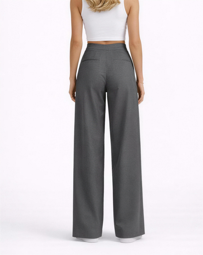 Pantalon palazzo femme, détail des poches latérales