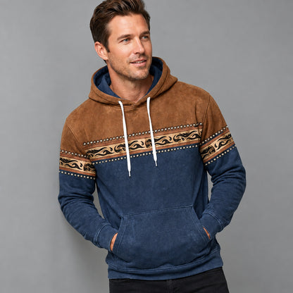 Hoodie à motif ethnique, vue latérale