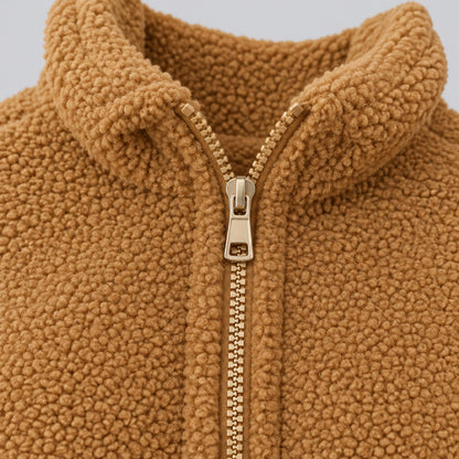 Veste zippée pour femme, détail de la fermeture éclair