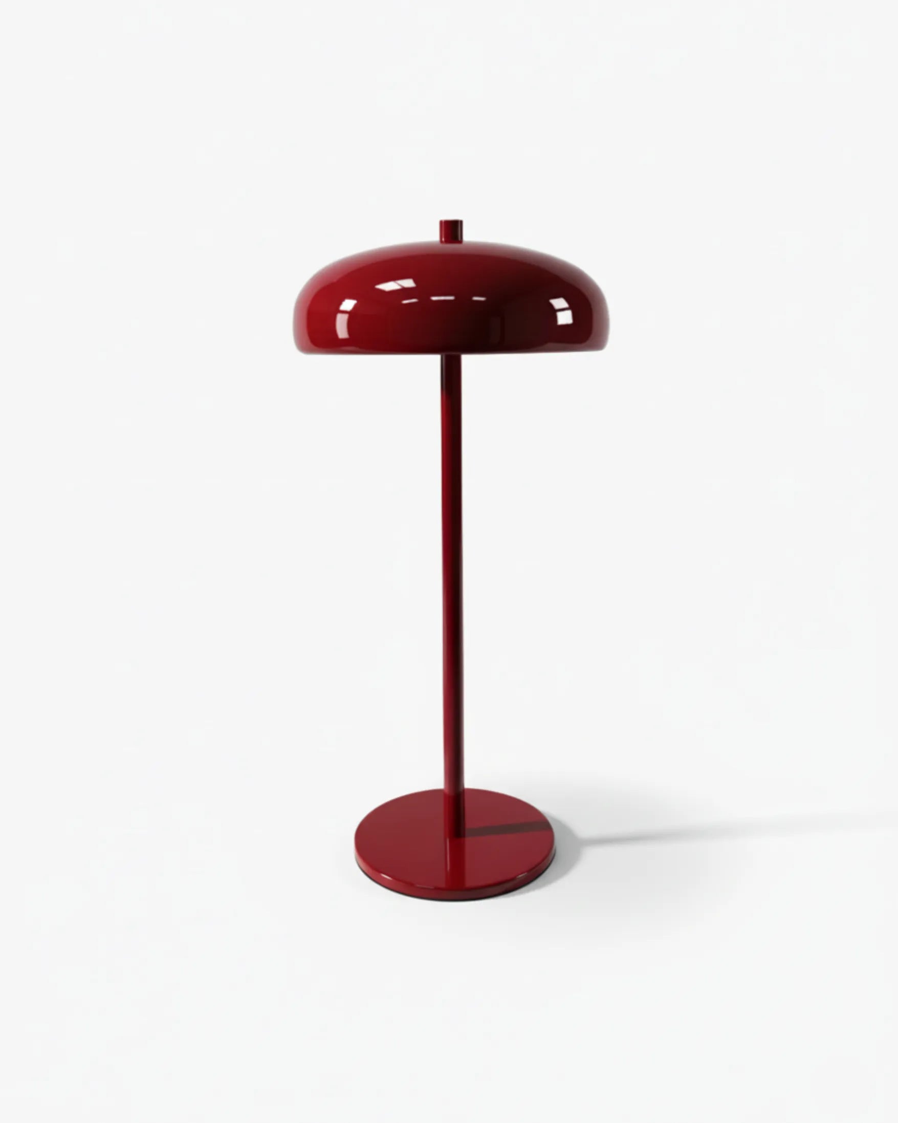 Lampe de table sans fil dôme portable, coloris rouge