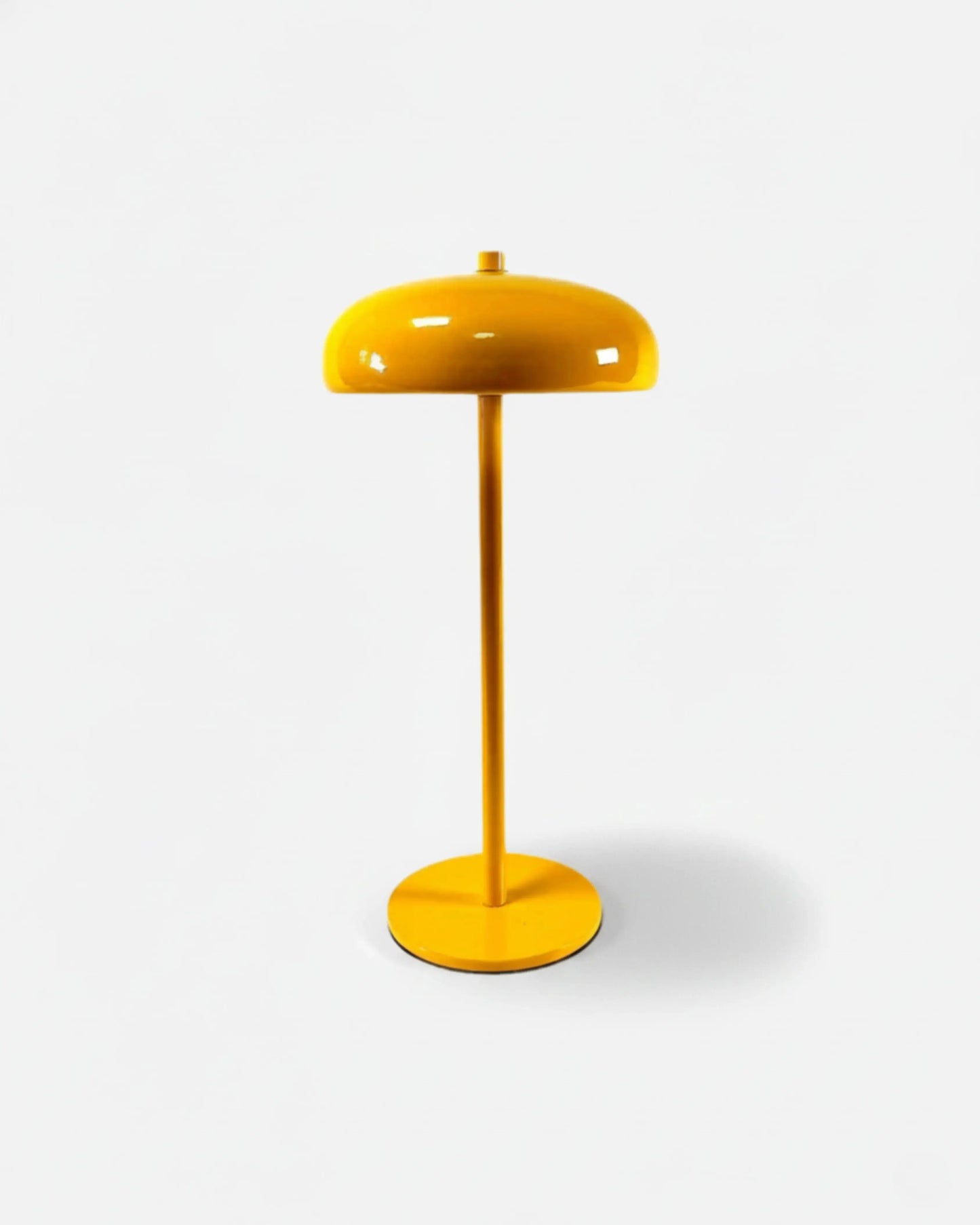 Lampe de table sans fil dôme portable, coloris jaune