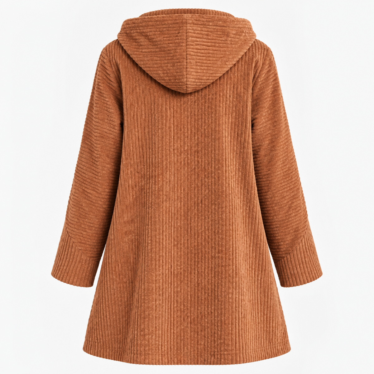 manteau femme marron, vue de dos