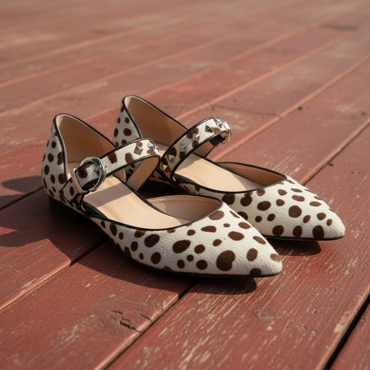 Ballerines Mary Jane à Pois - vue 1