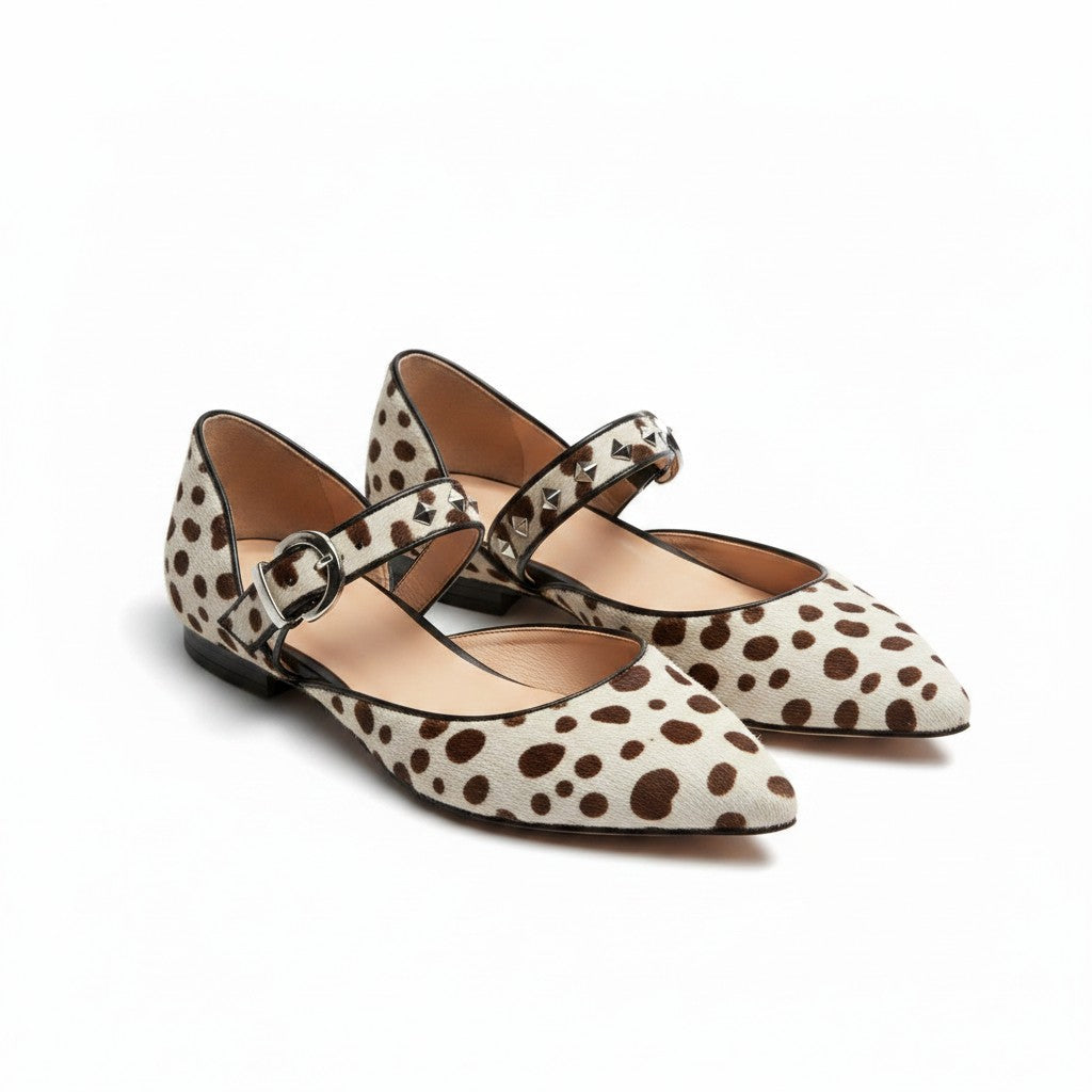 Ballerines Mary Jane à Pois - vue 3