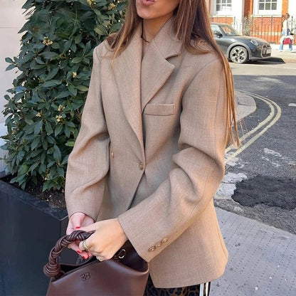 Blazer Femme – Coupe Structurée & Style Tailleur Chic, Élégance Intemporelle