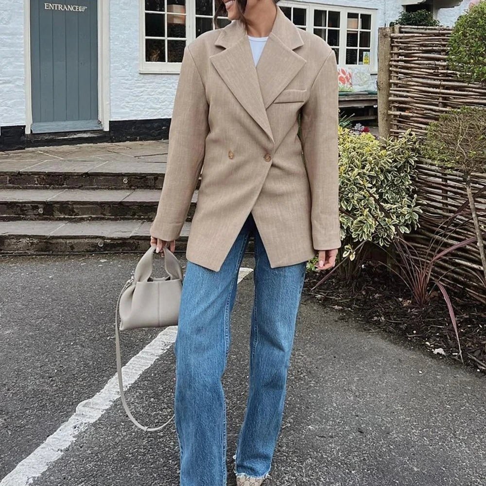 Blazer Femme – Coupe Structurée & Style Tailleur Chic, Élégance Intemporelle