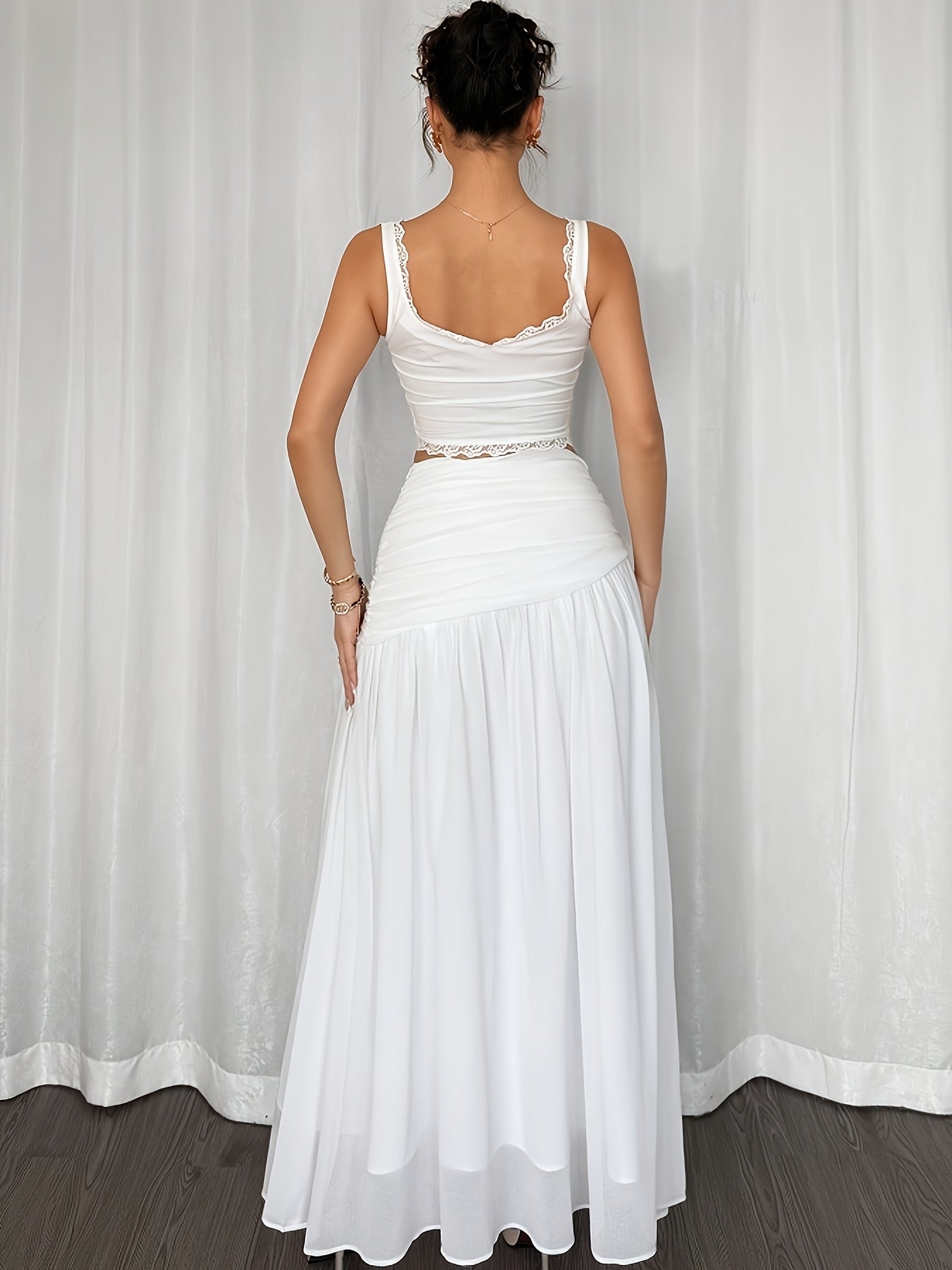 Jupe Lin Femme Plissée – Coupe Fluide & Taille Élastique | Élégance Estivale Bohème