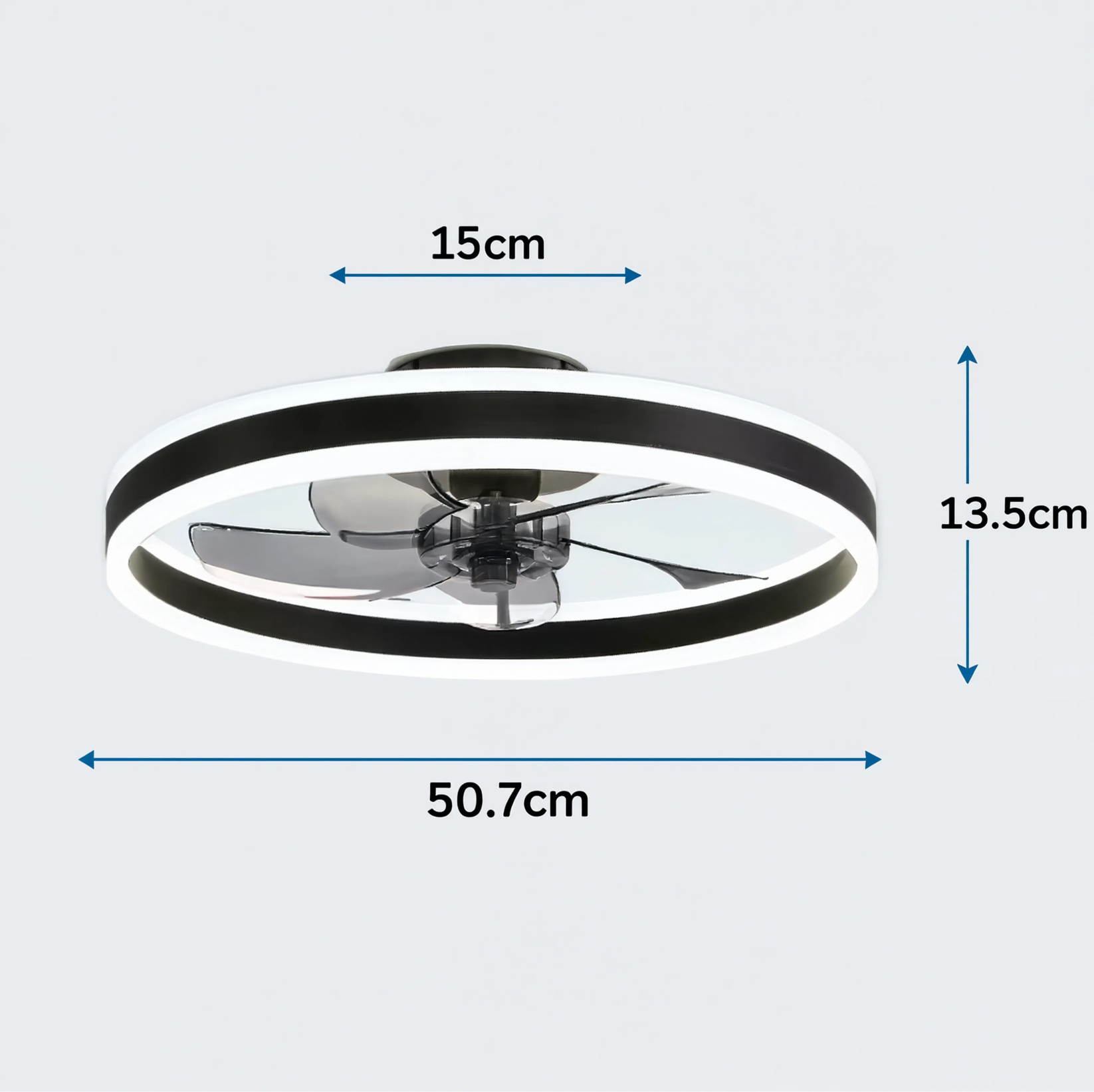 Plafonnier LED Ventilateur – dimensions 50,7 cm