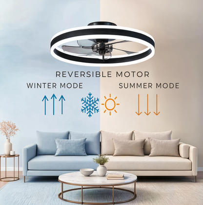 Plafonnier LED Ventilateur – 3 températures de couleur
