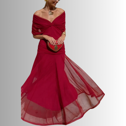 Robe Longue Épaules Dénudées - vue 12