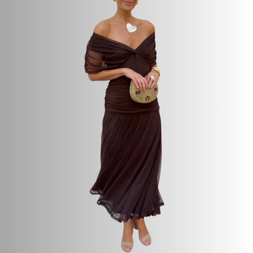 Robe Longue Épaules Dénudées - vue 8