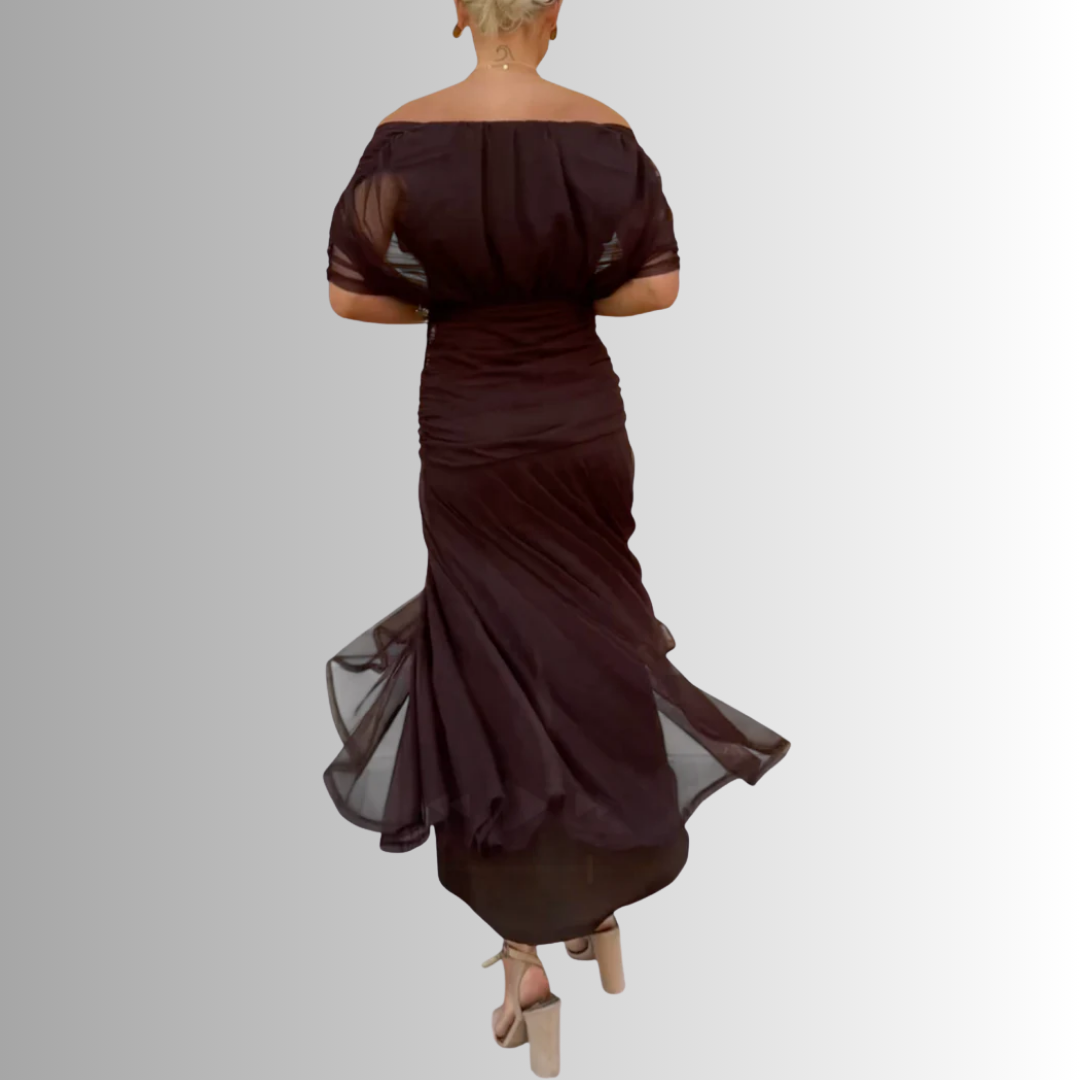 Robe Longue Épaules Dénudées - vue 9