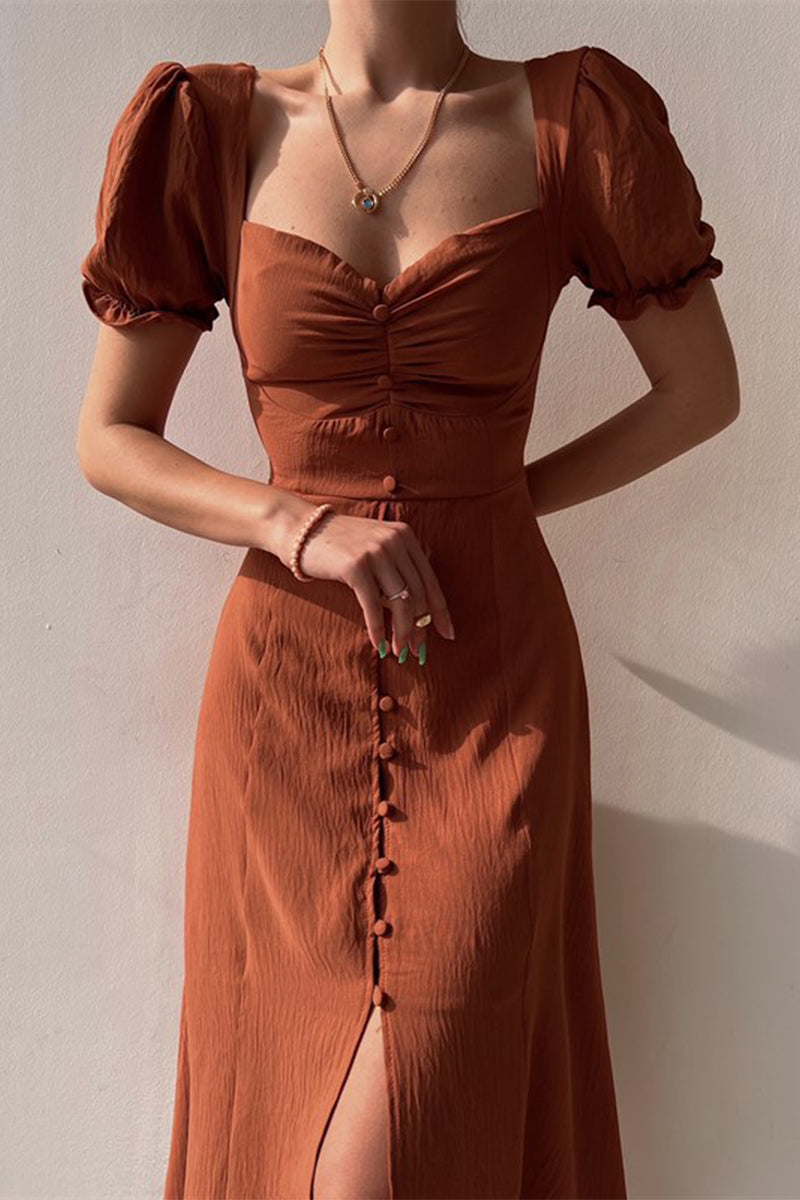 Robe Midi Décolleté Cœur - vue 3