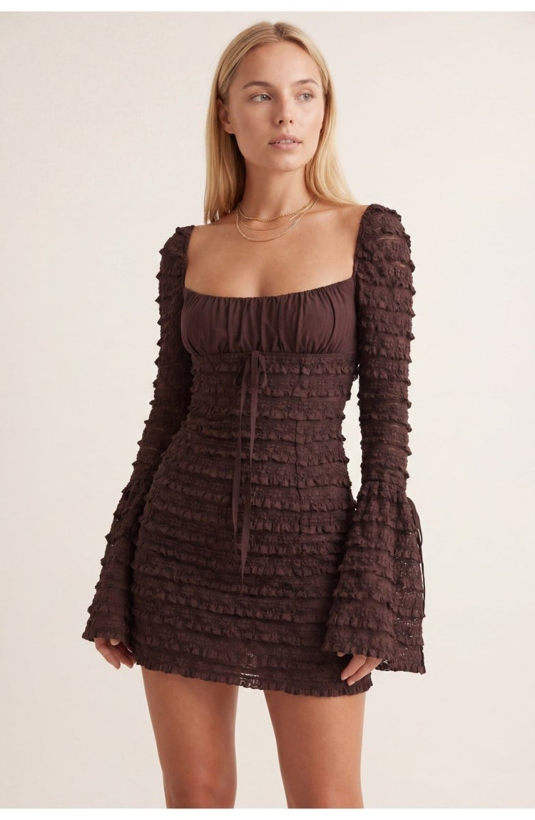 Robe Mini Moulante Femme – Manches Longues & Coupe Ajustée, Élégance Soirée