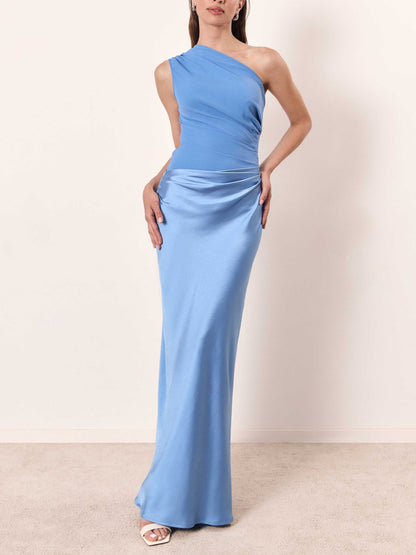 Robe Mini Trapèze en Lin - Vert foncé