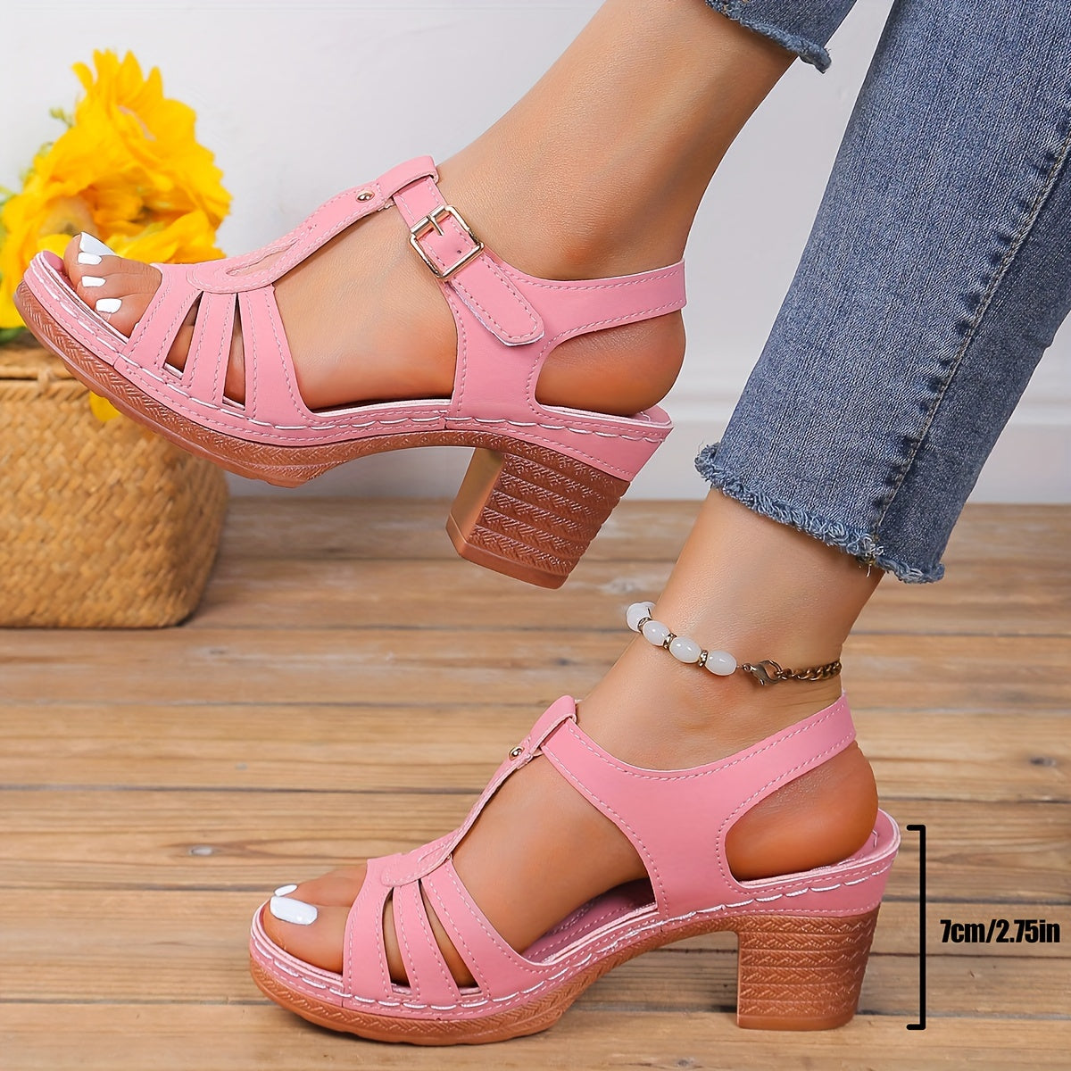 Sandales Femme à Talon - Kaki