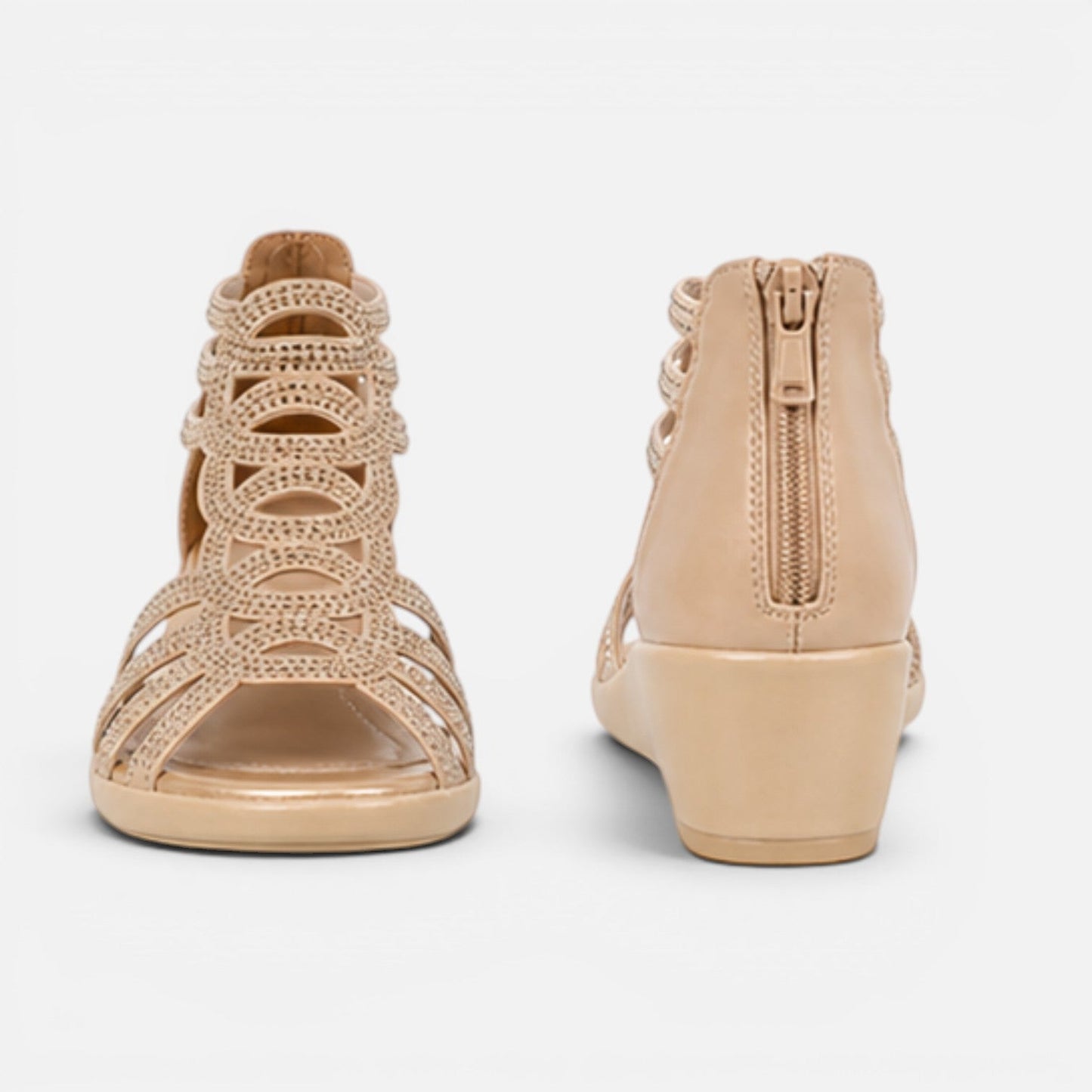 Sandales Glamour Femme – Brides Scintillantes & Talon Élégant, Allure Soirée