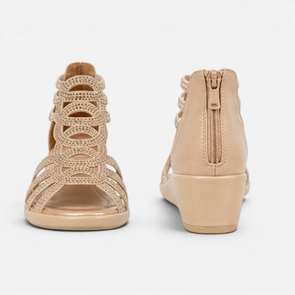 Sandales Glamour Femme – Brides Scintillantes & Talon Élégant, Allure Soirée