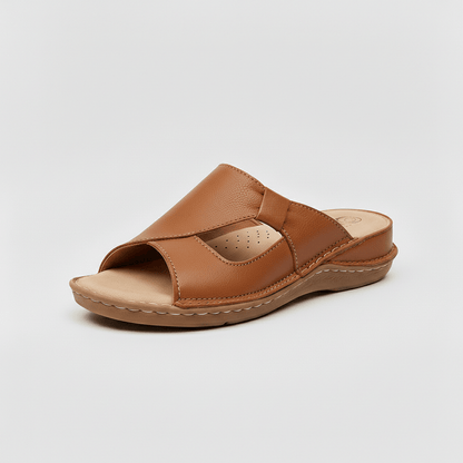 Sandales Orthopédiques Femme Cuir Vegan – Semelle Ergonomique & Soutien Voûte | Confort Marche Quotidienne