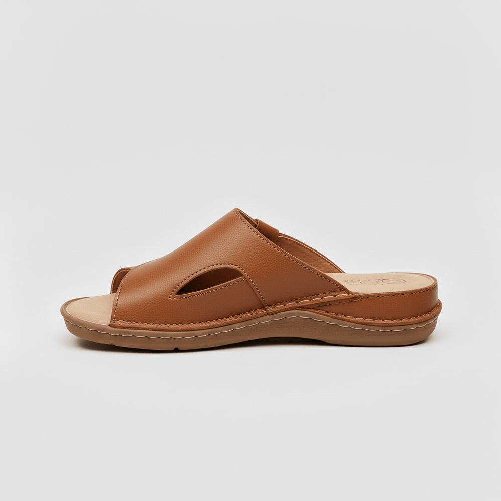 Sandales Orthopédiques Femme Cuir Vegan – Semelle Ergonomique & Soutien Voûte | Confort Marche Quotidienne