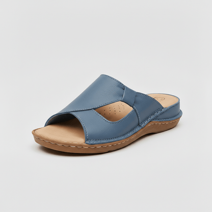 Sandales Orthopédiques Femme Cuir Vegan – Semelle Ergonomique & Soutien Voûte | Confort Marche Quotidienne