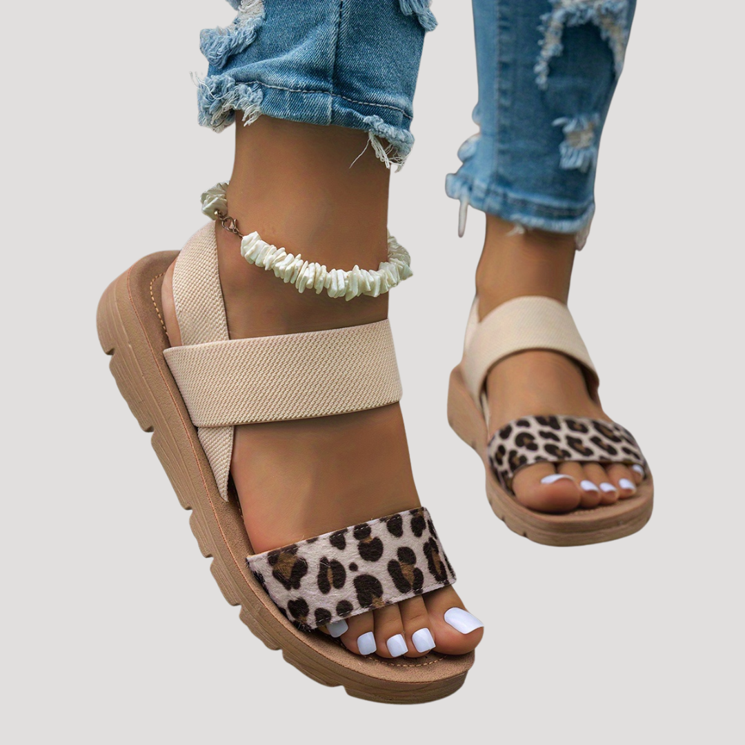 Sandales Plates Neutres Femme – Brides Épurées, Coloris Naturels