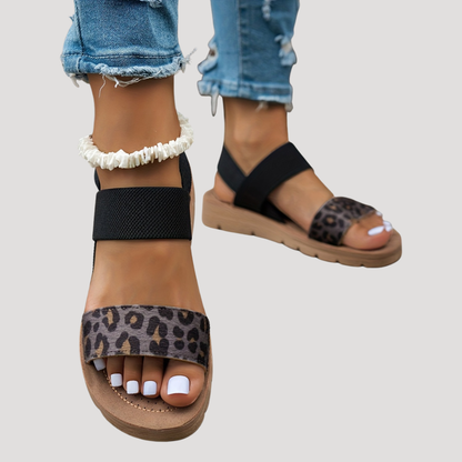 Sandales Plates Neutres Femme – Brides Épurées, Coloris Naturels